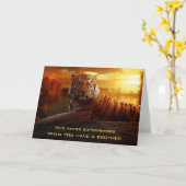 Broers zijn superhelden kaart (Gele Bloem)