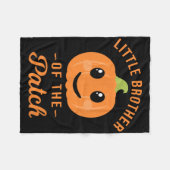 Broertje van de patch pompoen Halloween T SH Fleece Deken (Voorkant (Horizontaal))
