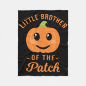 Broertje van de patch pompoen Halloween T SH Fleece Deken (Voorkant)