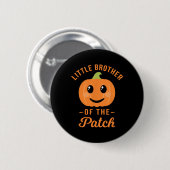 Broertje van de patch pompoen Halloween T SH Ronde Button 5,7 Cm (Voorkant /achterkant)