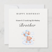 Broertje verjaardagskaart kaart (Voorkant)