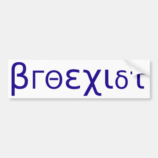 Broëster Bumpersticker (Voorkant)