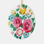 BROGHT FLOWER BUNCH KERAMISCH ORNAMENT (Rechts)