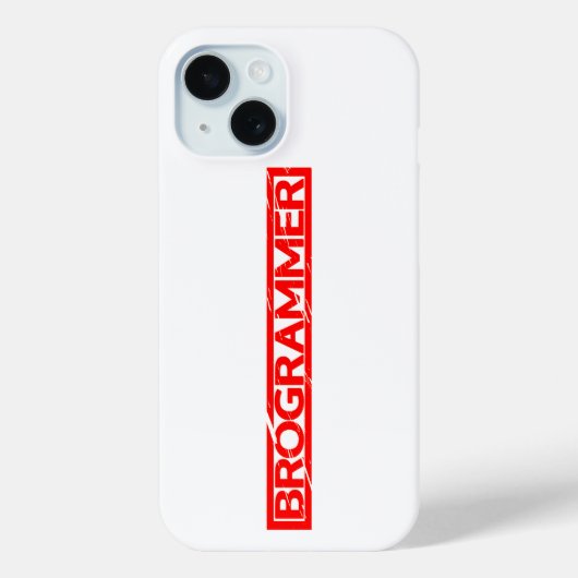 Brogrammer Stamp Case-Mate iPhone Case (Achterkant)