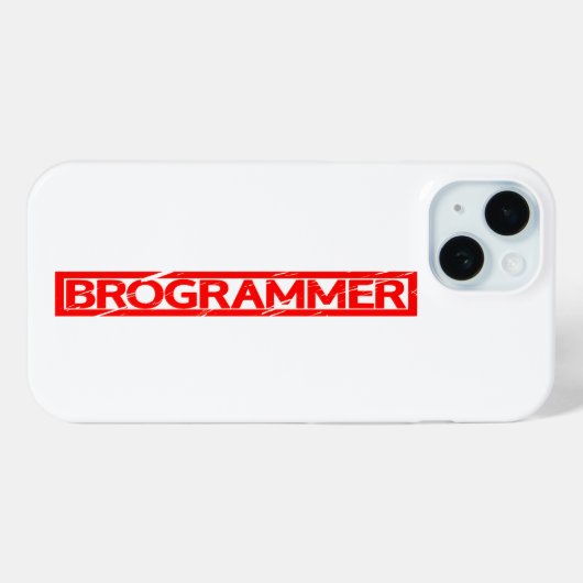 Brogrammer Stamp Case-Mate iPhone Case (Achterkant (horizontaal))