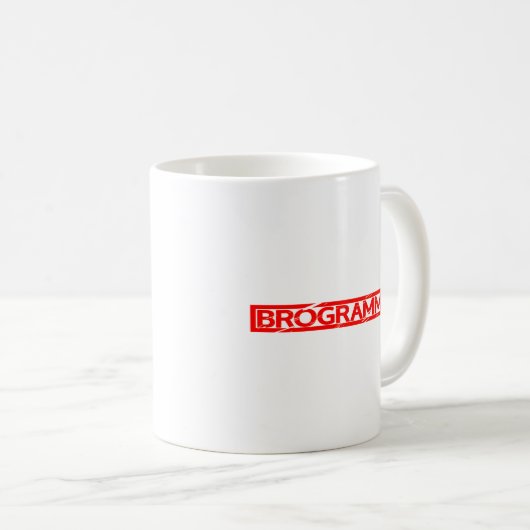 Brogrammer Stamp Koffiemok (Voorkant rechts)