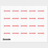 Brogrammer Stamp Ronde Sticker (Vel)