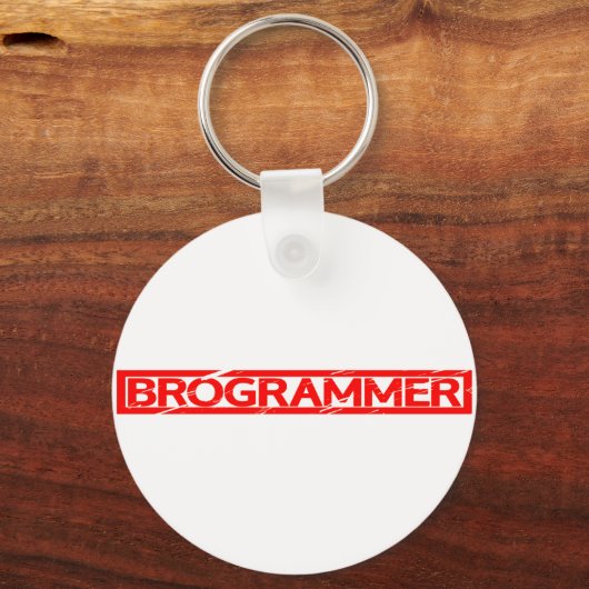 Brogrammer Stamp Sleutelhanger (Voorkant)
