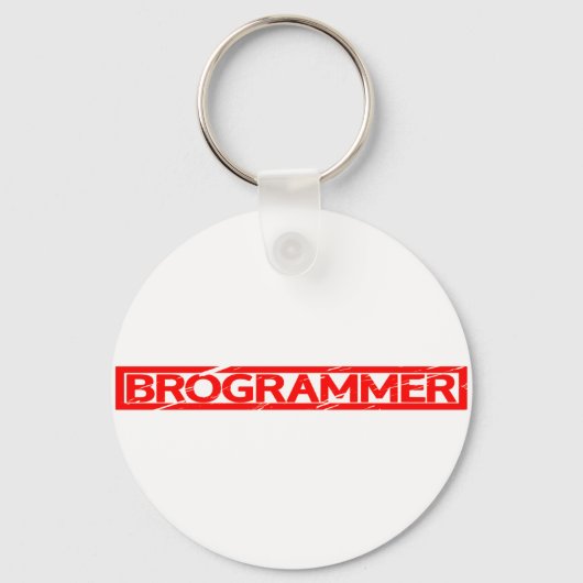 Brogrammer Stamp Sleutelhanger (Achterkant)