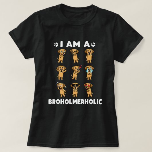 Broholmer Dog Deense Mastiff Broholmerholic T-shirt (Design voorkant)