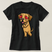 Broholmer Dog Deense Mastiff Verliefd op Kawaii Em T-shirt (Design voorkant)