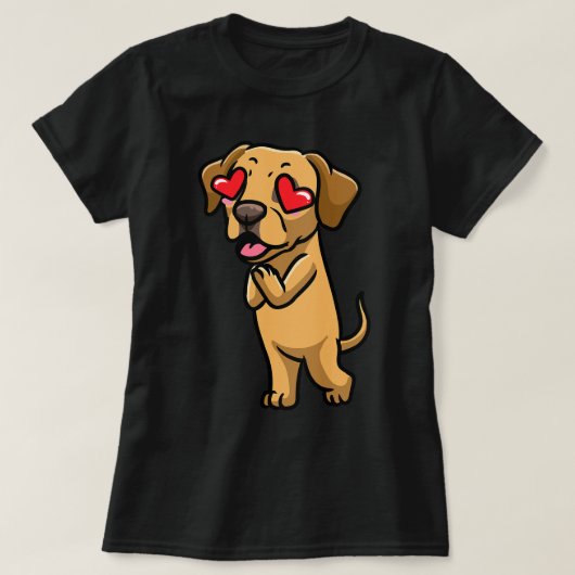 Broholmer Dog Deense Mastiff Verliefd op Kawaii Em T-shirt (Design voorkant)
