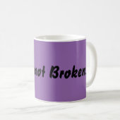 Broke Expression Coffee Mok (Voorkant rechts)
