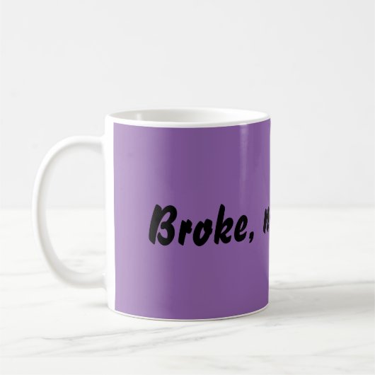 Broke Expression Coffee Mok (Links)
