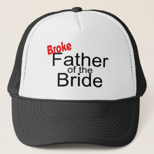 Broke vader van de bride trucker pet