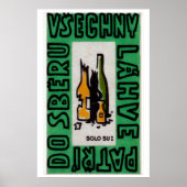 Broken Alcohol Bottles - Matchbox Print - Czech (Voorkant)