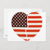 Broken American Heart Briefkaart (Voorkant / Achterkant)