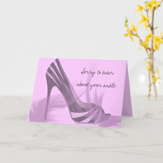 Broken Ankle Kaart (Gele Bloem)