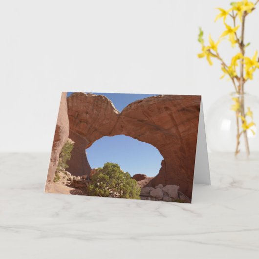 Broken Arch in het Arches National Park Kaart (Gele Bloem)