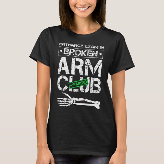 Broken Arm Club Joke Recovery T-shirt (Voorkant)