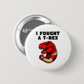 Broken Arm Recovery T-rex Kids Boys Dinosaur  Ronde Button 5,7 Cm (Voorkant /achterkant)