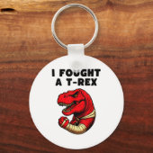 Broken Arm Recovery T-rex Kids Boys Dinosaur  Sleutelhanger (Voorkant)