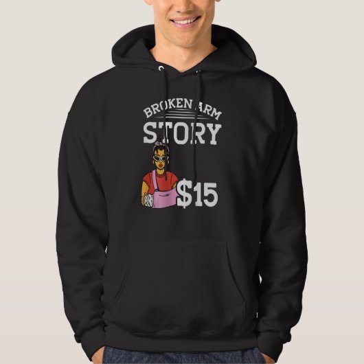 Broken Arm Story 15 BACKPRINT Broken Bone Hoodie (Voorkant)
