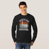Broken Arm Survivor Recovery Broken Hand Get Well T-shirt (Voorkant volledig)