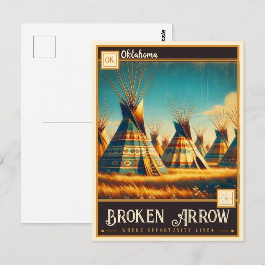 Broken Arrow, Oklahoma |  Briefkaart (Voorkant / Achterkant)