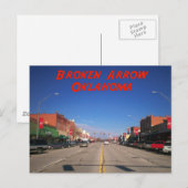 Broken Arrow Oklahoma Downtown Uitzicht Briefkaart (Voorkant / Achterkant)