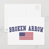 Broken Arrow US Flag Briefkaart (Voorkant / Achterkant)