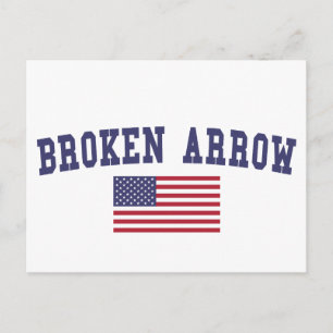 Broken Arrow US Flag Briefkaart