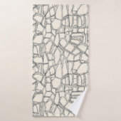 BROKEN betonmetaal van wit Badhanddoek (Badhanddoek)