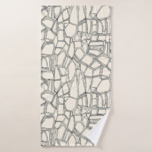 BROKEN betonmetaal van wit Badhanddoek