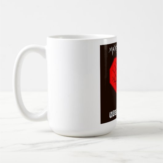 Broken Bitter beroemd gemaakt door Maxx J. Razor C Koffiemok (Links)