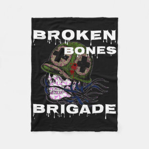 Broken Bones Brigade' Schedel Skateboarden  Fleece Deken