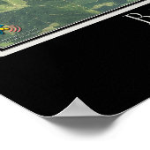 Broken Bow Lake Oklahoma Satellite Poster Map (Hoek)