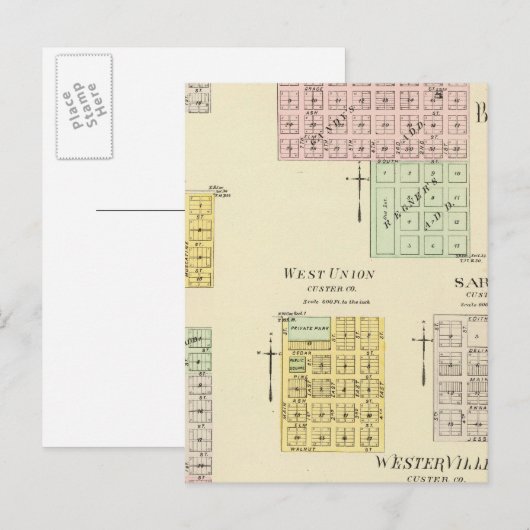 Broken Bow, Nebraska Briefkaart (Voorkant / Achterkant)