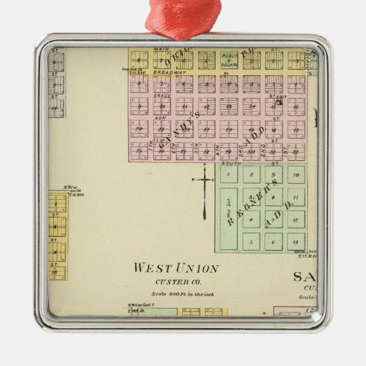 Broken Bow, Nebraska Metalen Ornament (Voorkant)