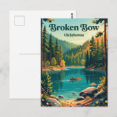 Broken Bow, Oklahoma Briefkaart (Voorkant / Achterkant)