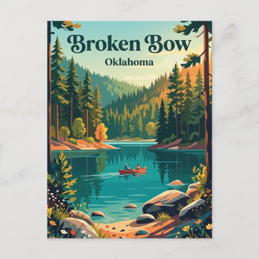 Broken Bow, Oklahoma Briefkaart (Voorkant)