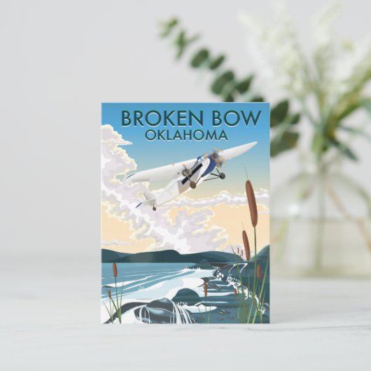 Broken Bow Oklahoma Briefkaart (Staand voorkant)
