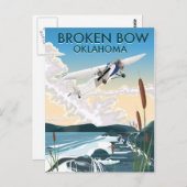 Broken Bow Oklahoma Briefkaart (Voorkant / Achterkant)