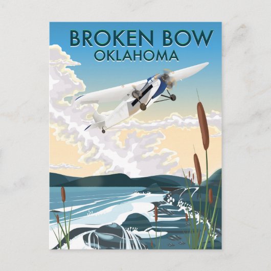 Broken Bow Oklahoma Briefkaart (Voorkant)
