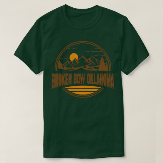 Broken Bow Oklahoma Moain Hiking 1 T-shirt (Design voorkant)