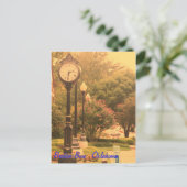 Broken Bow's Library Clock Briefkaart (Staand voorkant)