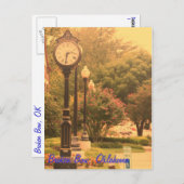 Broken Bow's Library Clock Briefkaart (Voorkant / Achterkant)