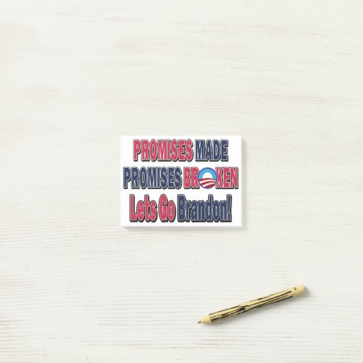 Broken-Brandon Post-it® Notes (Op bureau)