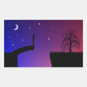 Broken Bridge-stickers Rechthoekige Sticker (Voorkant)