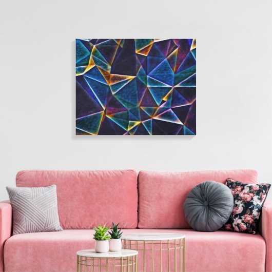 Broken Bubbles Canvas Afdruk (Insitu (Woonkamer))